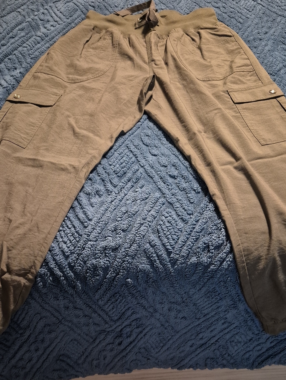 MoFiz Olive Green Cargo Joggers Sz L